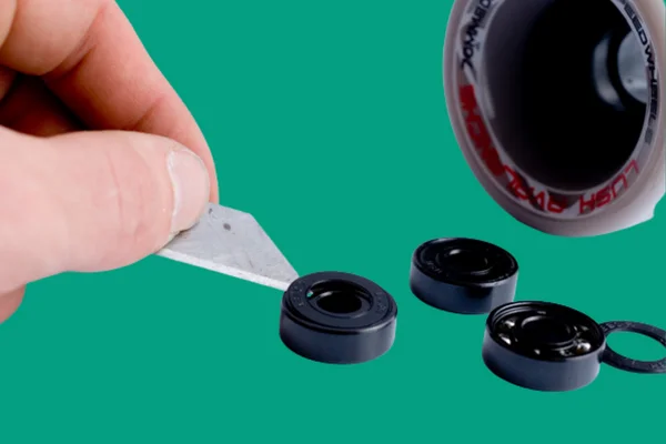Removing the bearing shield by using a sharp object