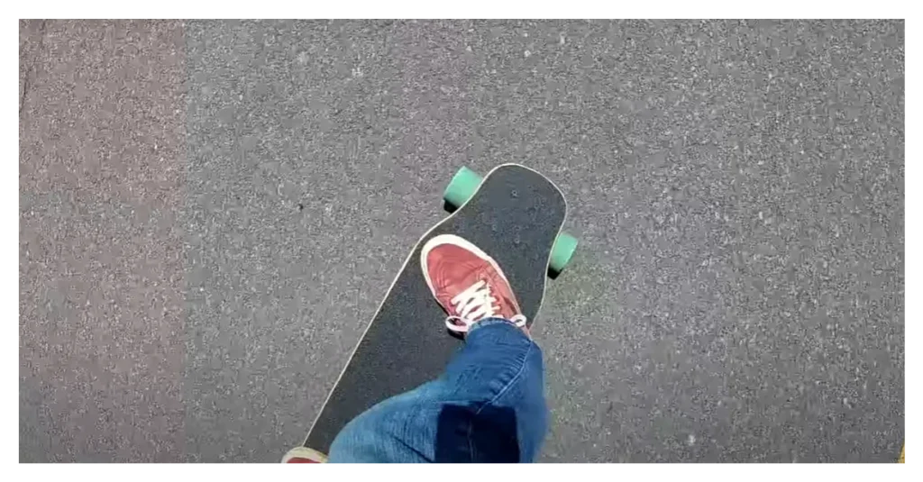 Enjoying DIY longboard