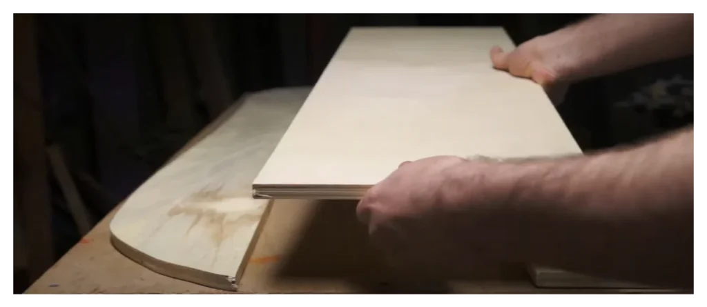 Preparing the plywood