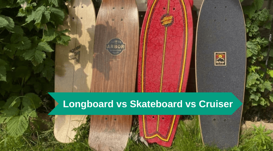 Longboard vs Skateboard vs Cruiser